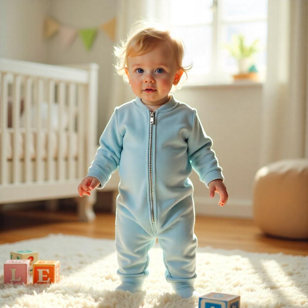 Organic Bamboo Baby Sleepsuit