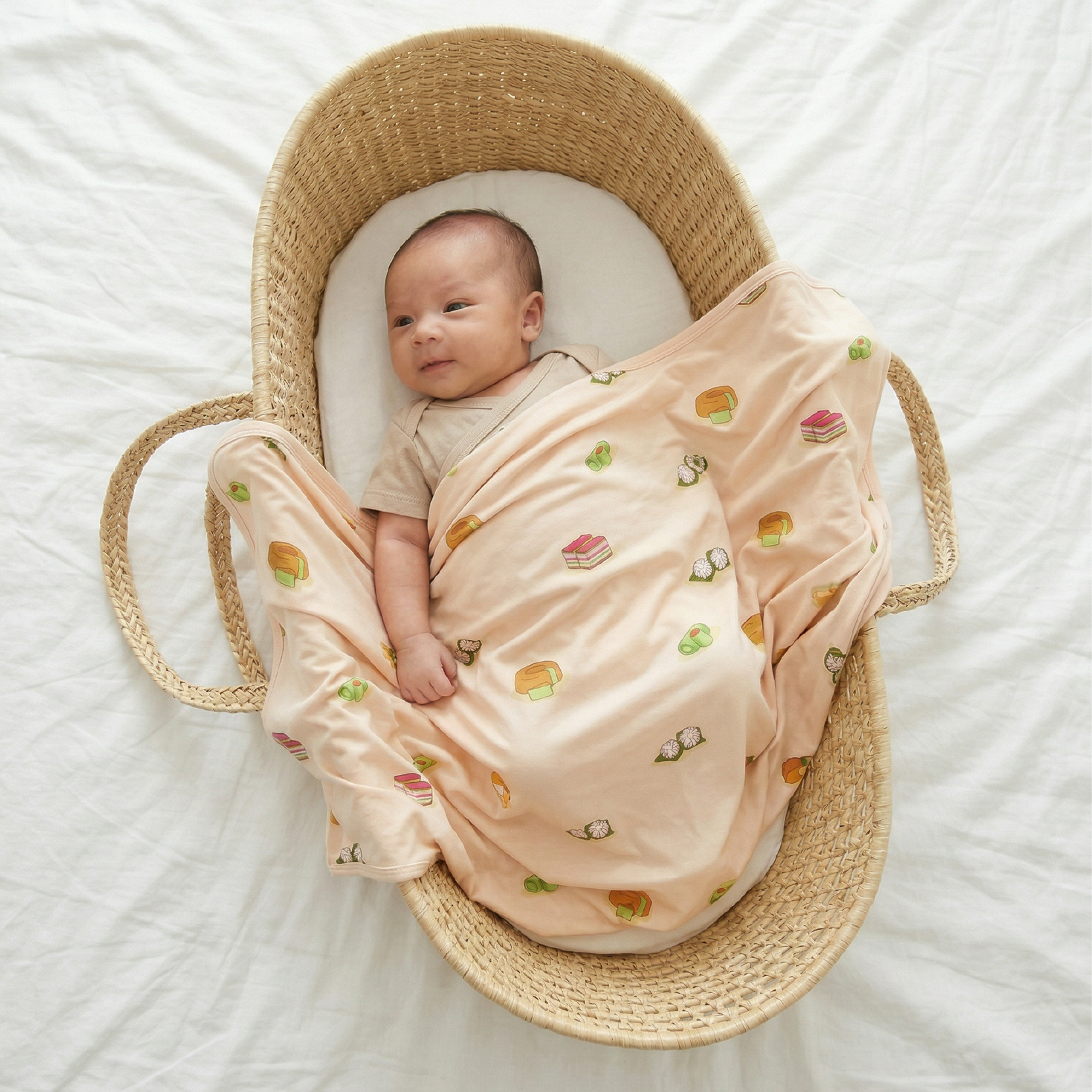 Organic Bamboo Swaddle - Kueh Kueh