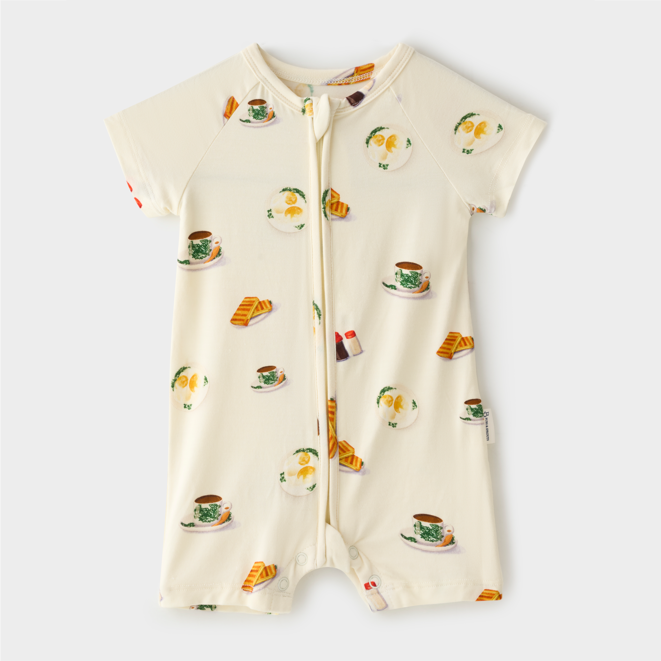 Organic Bamboo Bodysuit - Breakfast