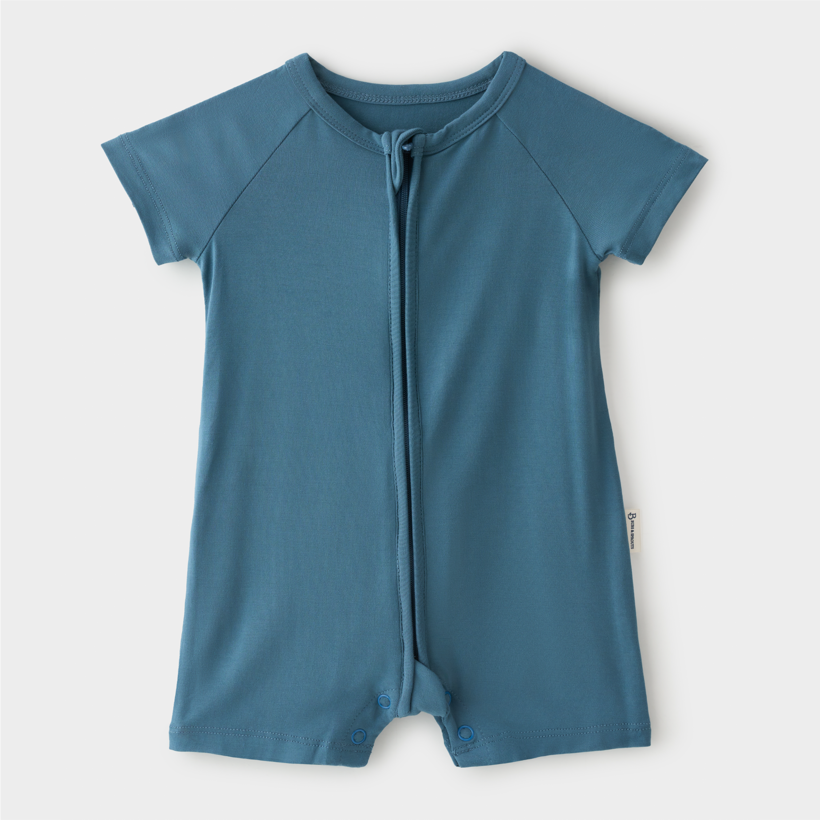 Organic Bamboo Baby Bodysuit - Ocean Pine