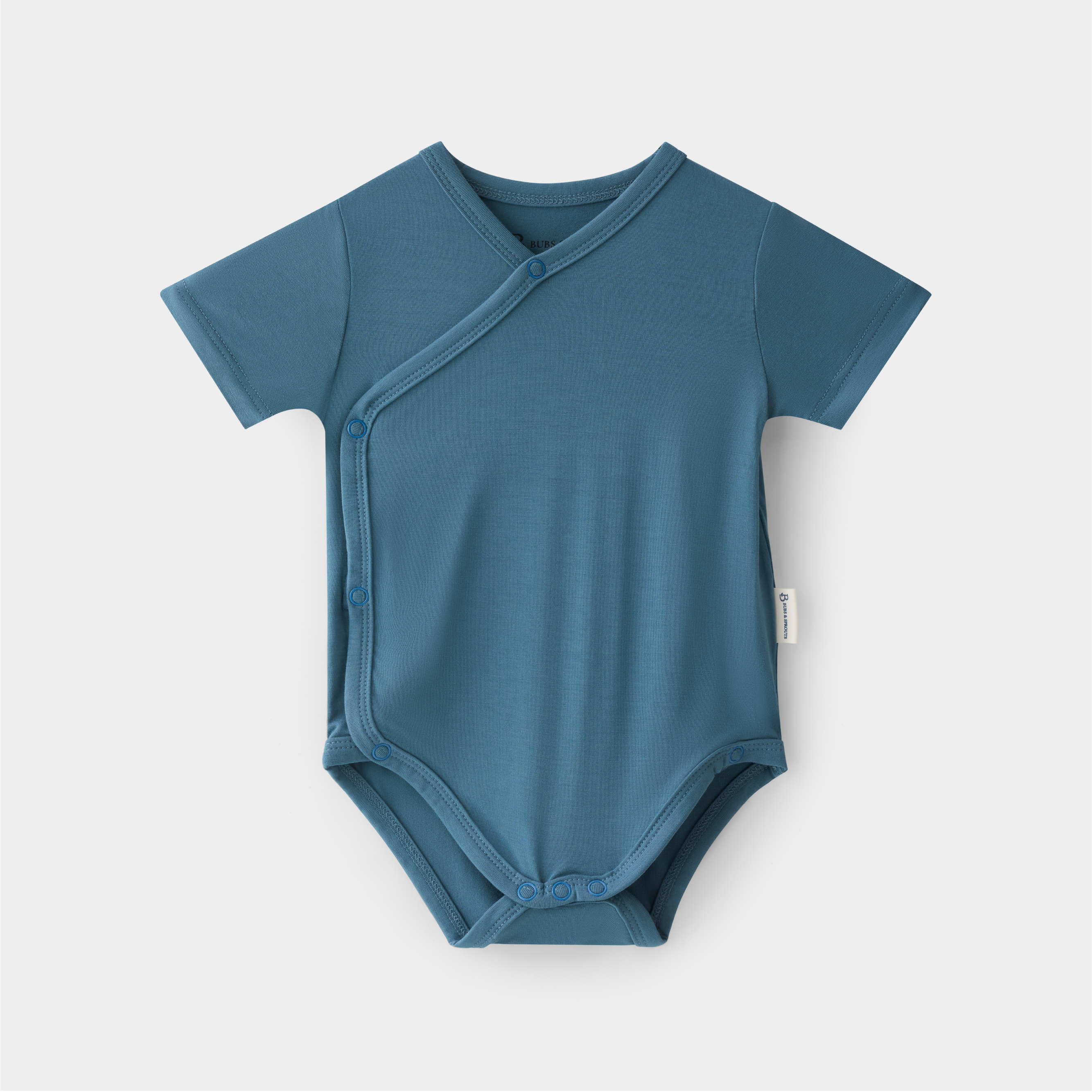Organic Bamboo Baby Kimono - Ocean Pine