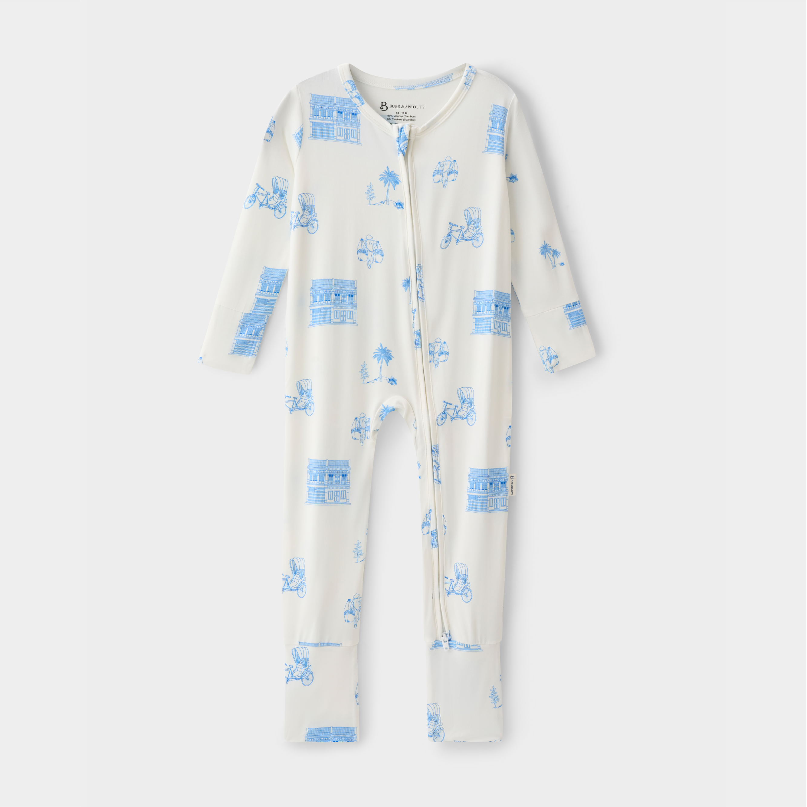 Organic Bamboo Sleepsuit -  Nanyang