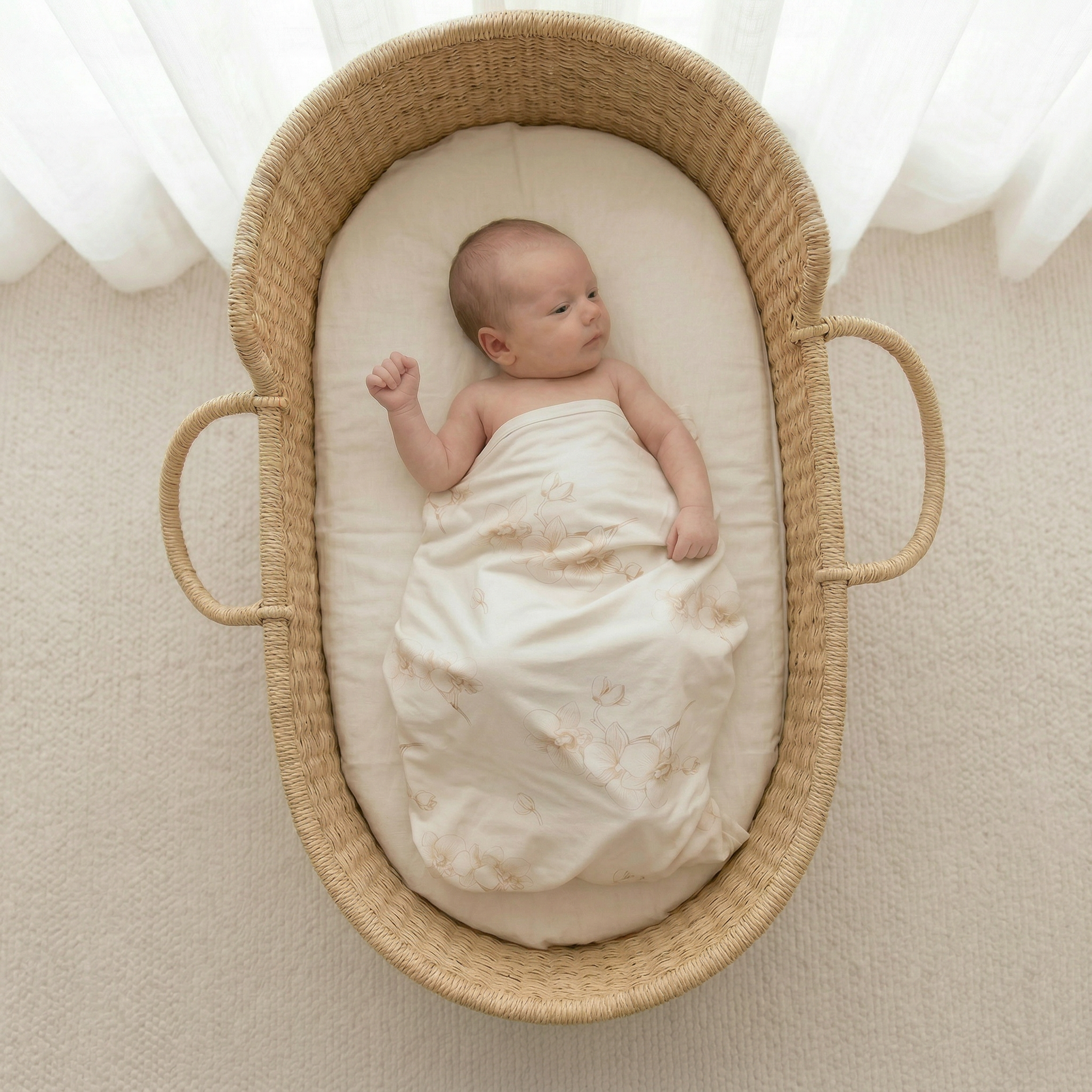 Organic Bamboo Swaddle - Orchid