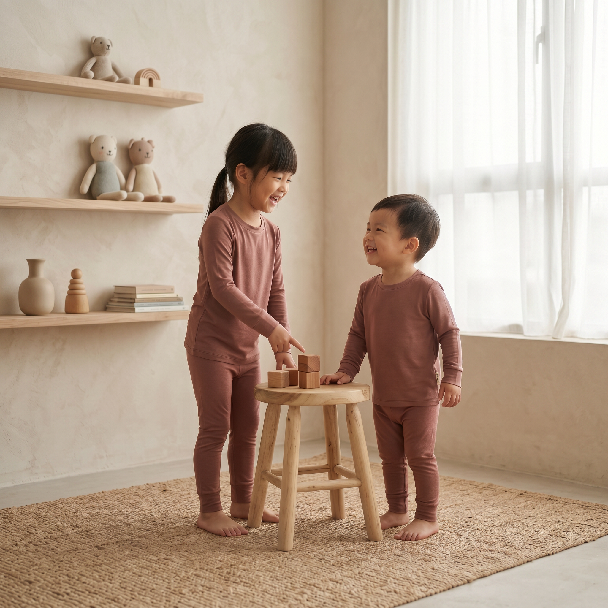 Organic Bamboo Baby Two Piece - Canyon Stone
